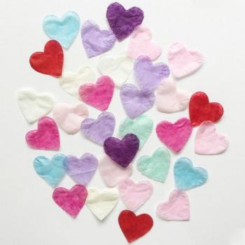 DIY Herz Konfetti für Partys