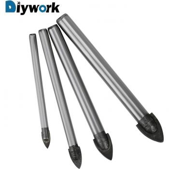 DIYWORK Durable Triangle Drill Bits for Tile and Glass