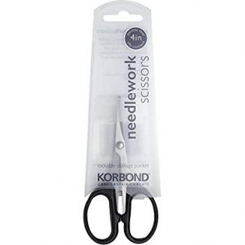 Korbond Ambidextrous Fabric and Paper Scissors (4 inch, needlework)