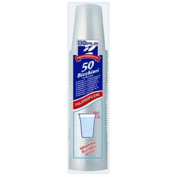 Bicchieri PP Dopla Transparent 520 ml, pacchetto da 50