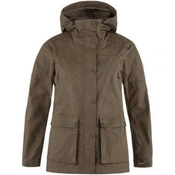 Fjällräven Damenjacke Forest Hybrid – Dunkle Olivenfarbe, Berg
