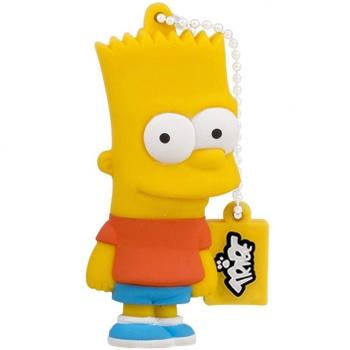 Pendrive USB 2.0 8GB Bart Simpson de Goma y Llavero