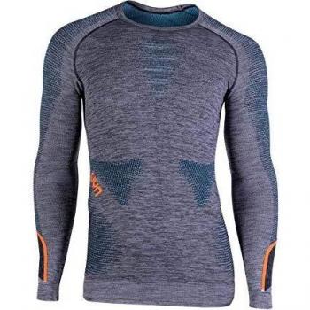 Uyn Ambityon Men's Long Sleeve Base Layer Black Melange 2XL