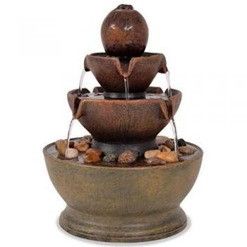 Calming Cascade Indoor Fountain with Pump