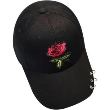 Hip Hop Rose Flat Hat