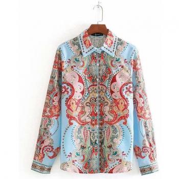 Kimono décontracté à fleurs pour femmes, blouse vintage LS4281