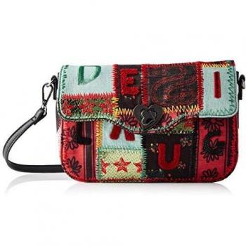 Sac à main Desigual Patch 1970 Amorgos, Femme, Vert Aloe, 16x6x26 cm