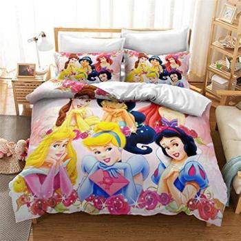 Housse de couette Disney Princess avec taie d'oreiller
