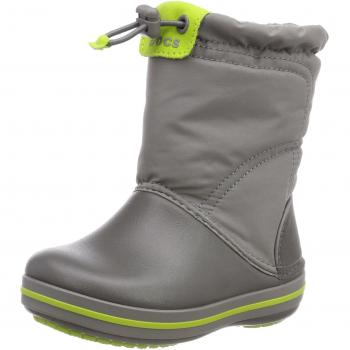 Crocs Crocband Lodgepoint Boot, Bottes de Neige Mixte enfant Gris (Smoke/graphite) 22/23 EU