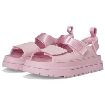 UGG® GoldenGlow Kids' Sandals – Pink Jade, Size 5K – Textile