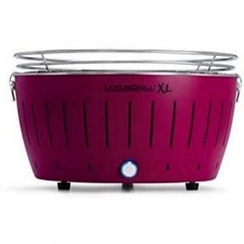 Barbecue LotusGrill XL – Portable, consommation réduite de charbon, couleur violet prune