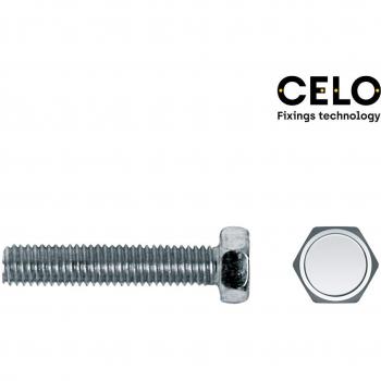 Caja de 200 Tornillos Hexagonales Métricos DIN/REF 933 Ø5x60mm Zincados CELO