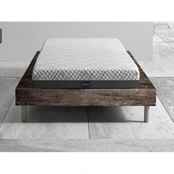 Colchón de espuma viscoelástica 105x190 cm, altura 20 cm, ergonómico, desenfundable y muelles. Montessori