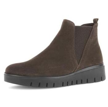 Chelseaboot GABOR DAVOS – unifarbenes Damen‑Boot, dunkelbraun
