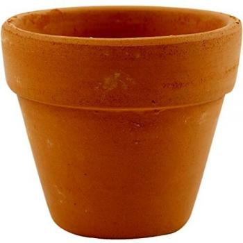 Assorted Mini Flower Pots, 6.5 cm Height, 7 cm Diameter, 24 in a Pack
