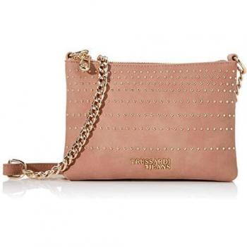 Donna Trussardi Anitta Eco Leather Clutch con Strisce