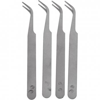 Herramienta de Corte 5” – Pinzas Curvas Metal Plateado (x4)