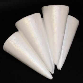 5-Piece Styrofoam Cone Christmas Tree Craft Kit 150mm