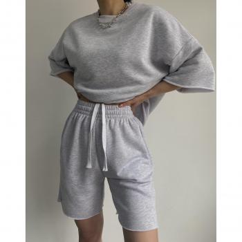 MCLLCTN Karmelange Oversize Set di Shorts e T-Shirt