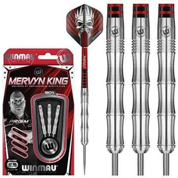 Winmau Mervyn King 26g Tungsten Steel Tip Darts (Complete)