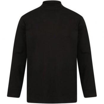 Blusa Henbury de cuello alto y mangas largas