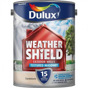 Dulux Outdoor Textured Paint for Exterior Walls, 5 L, Sandstone Tone