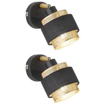 Stilvolle Wohnzimmerlampe mit Textilschirm