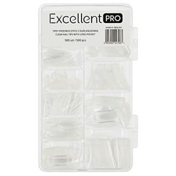 Capsules Tips Faux Ongles Clairs Longs Excellent Pro