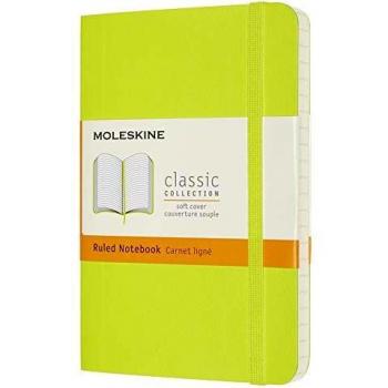 Moleskine Pocket Ruled Softcover Notebook: Lemon Green