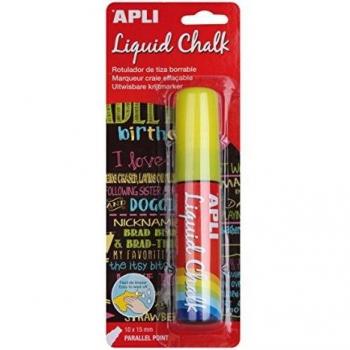 Tableau marqueur craie effaçable 10x15 mm jaune