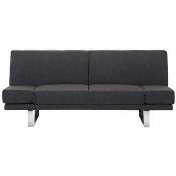 Eucalyptus Frame Sofa Bed in Dark Blue Fabric