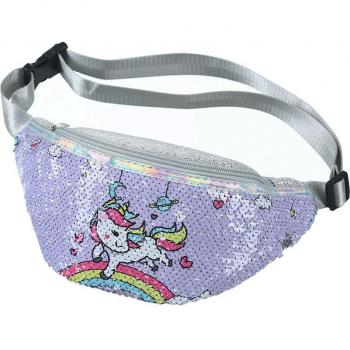 Girls' Casual Unicorn Sequin Shoulder Bag