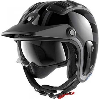 SHARK Motorradhelm NC für Herren, Schwarz, M