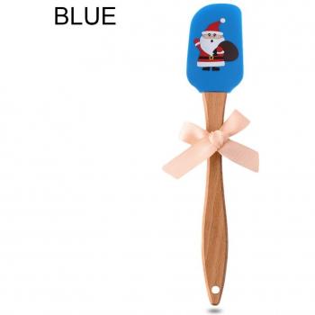 Spatule à pâtisserie en silicone avec manche en bois