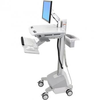 Ergotron Carrello EMR bianco – supporto LCD e apparecchiature PC