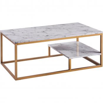 Mesa de centro moderna de efecto mármol Teamson Home