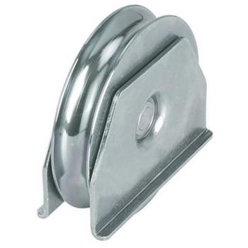 Portail XROUES – Roue à 1 roulement, rainure courbe de 80 mm