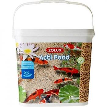 Zolux 396506 Aliment Complet pour Poisson de Bassin 10L, Marque Acti Pond