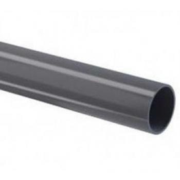 Cepex PVC Wasserrohr 63mm D=63 x 2,4 mm L=1 m PN10 grau