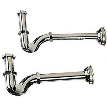 Sifone a S ottone cromato D 1.1/4