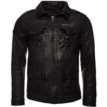 Superdry Hombres – Camiseta de Piel Icon Brad S