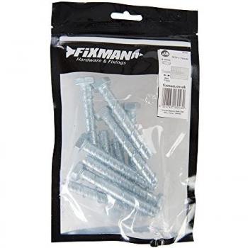 Concrete M10 Bolts by Fixman 663492 – 75 mm × 10 Pack