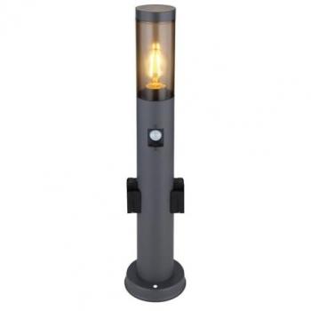 Boston Lampadaire en Métal Anthracite, Ø13 cm, Ampoule E27 – Globo