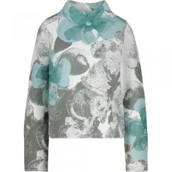 Monari Strickpullover Pullover peppermint gemustert