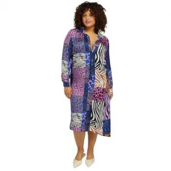 Fiorella Rubino Vestido Casual Animal Print