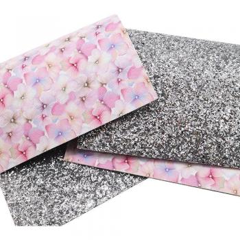 20x34cm Glitter Faux Leather Fabric for Earrings and Hair Bows