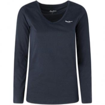 Marineblau Long Sleeve Tee Corine – Damen, Größe M (Pepe Jeans)