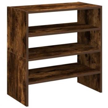 VidaXL Stackable Shoe Racks 2 pcs Smoked Oak 60x30x30.5 cm