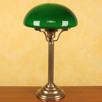 Lampe d’appoint Berliner Messing Hari – Laiton, abat‑jour verdoyant