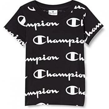 Black Champion Seasoned AC Logo All Over Crew Neck Top for Boys